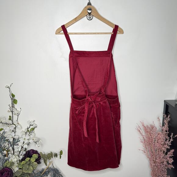 TORRID Mini Corduroy Skirtall Overall Skirt Jumper Cherry Red Sz 1X {3J39} - Picture 3 of 6